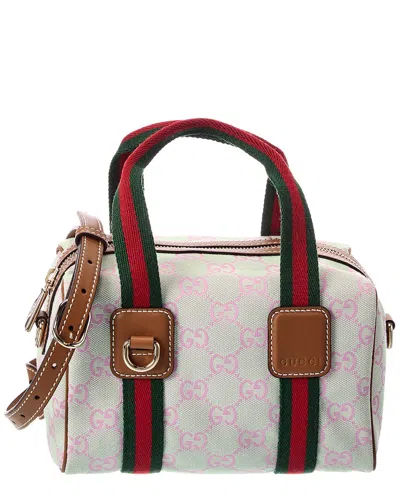 Gucci Mini Gg Canvas & Leather Handbag In Multi