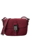 Gucci Mini Gg Canvas & Leather Shoulder Bag In Red