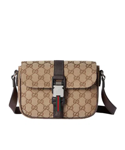 Gucci Mini Gg Crossbody Bag In Nude