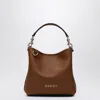 Gucci Mini Gg Embossed Leather Bucket Bag In Brown
