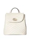 Gucci Mini Gg Marmont Backpack In White