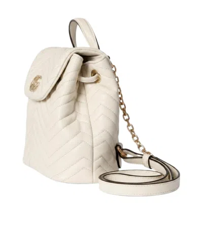 Gucci Mini Gg Marmont Backpack In White