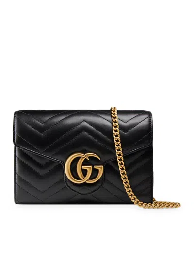 GUCCI MINI GG MARMONT BAG IN MATELASSÉ LEATHER