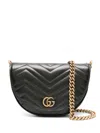 Gucci Mini Gg Marmont Cross Body Bag In 1000 Black