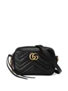 Gucci Mini Gg Marmont Cross Body Bag In Black