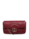 Gucci Gg Marmont Mini Crossbody Bag In Red