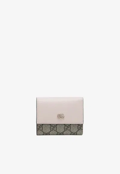 Gucci Mini Gg Marmont Wallet In Pink