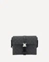 Gucci Black Crossbody Bag With Metallic Buckle In Black