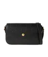 Gucci Gg Mini Leather Crossbody Bag In Black