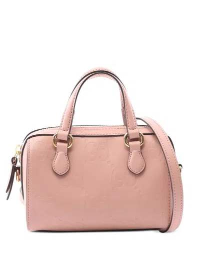 Pre-owned Gucci Mini Gg Super Two-way Handbag In Pink