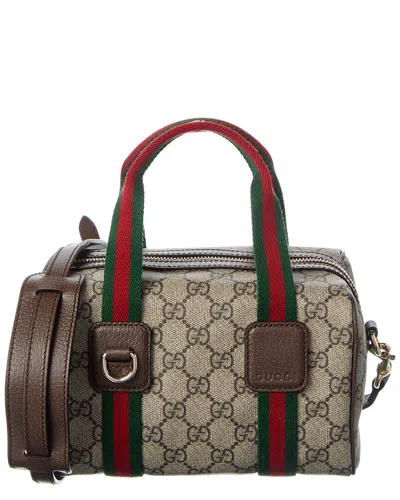 Gucci Mini Gg Supreme Canvas & Leather Shoulder Bag In Multi
