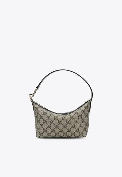 Gucci Mini Gg Supreme Ophidia Shoulder Bag In Sand