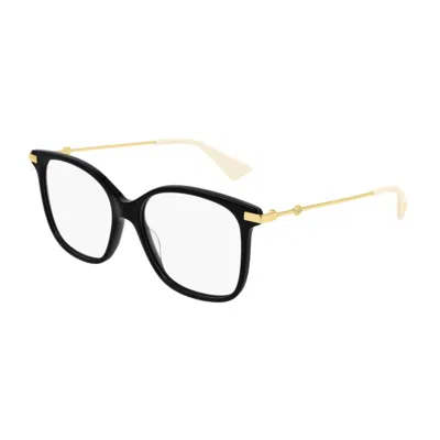 Gucci Mini Gold Accent Cat-eye Eyeglasses In Multi