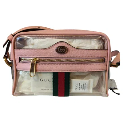 Pre-owned Gucci Mini  Ophidia In Pvc Shoulder Bag Nwot In Brown