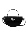 Gucci Mini Half-moon Top Handle Bag In Black