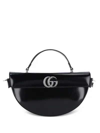 Gucci Mini Half-moon Shoulder Bag In Schwarz