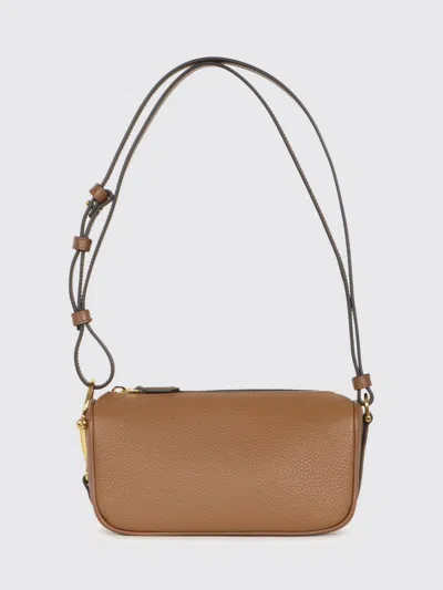 Gucci Mini Hammered Leather Bag In Brown