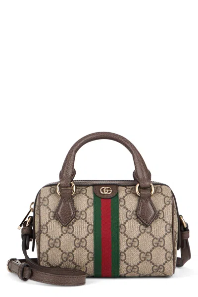 Gucci Mini Handbag In Monogram Canvas In Multi