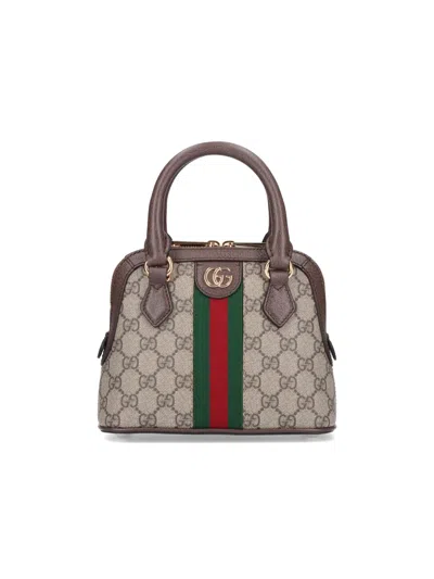 Gucci Mini Handbag "ophidia Gg" In Beige