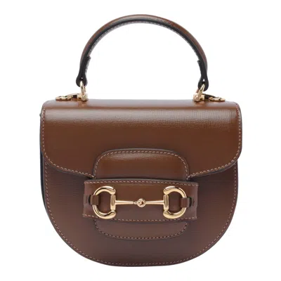 Gucci Mini Horsebit 1955 Crossbody Bag In Brown