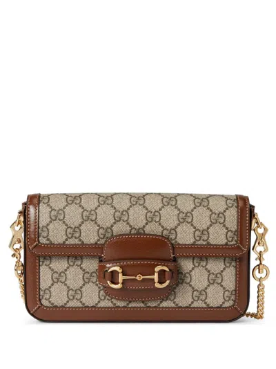 Gucci Mini Horsebit 1955 Shoulder Bag In Brown