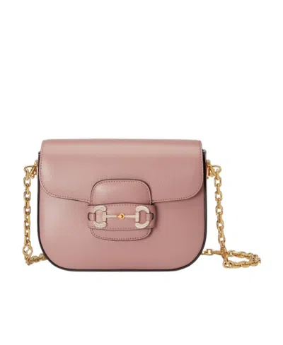 Gucci Mini Horsebit 1955 Shoulder Bag In Pink