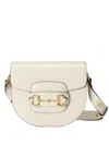 Gucci Mini Horsebit 1955 Shoulder Bag In White