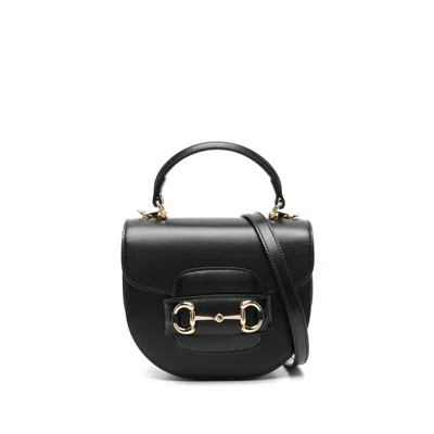 Gucci Mini Horsebit 1955 Tote Bag In Black