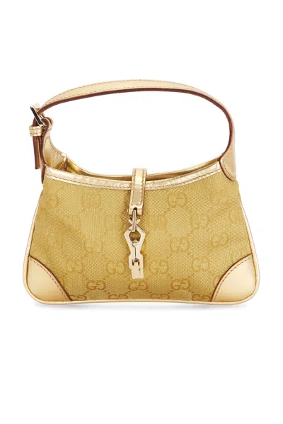 Pre-owned Gucci Mini Jackie Hobo Bag In Gold