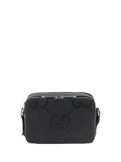 Gucci Mini Jumbo Gg Shoulder Bag In Black