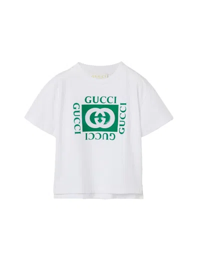 Gucci Mini Logo T-shirt For Baby Unisex In White