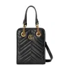 Gucci Mini Marmont Crossbody Bag In Black