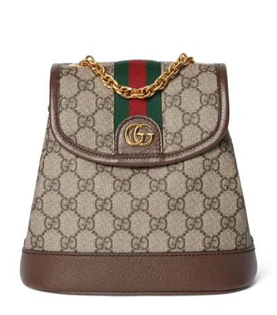 Gucci Mini Ophidia Backpack In Beige