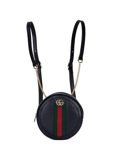 Pre-owned Gucci Mini Ophidia Backpack In Black