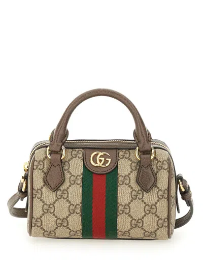 Gucci Mini Ophidia Shoulder Bag Top Handles In Multi