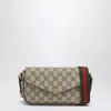 Gucci Mini Ophidia Gg Crossbody Bag In Cream