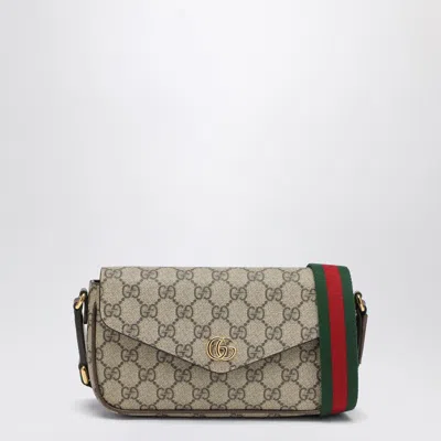 Gucci Mini Ophidia Gg Crossbody Bag In Cream