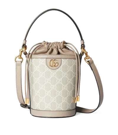 Gucci Mini Ophidia Bucket Bag In Brown