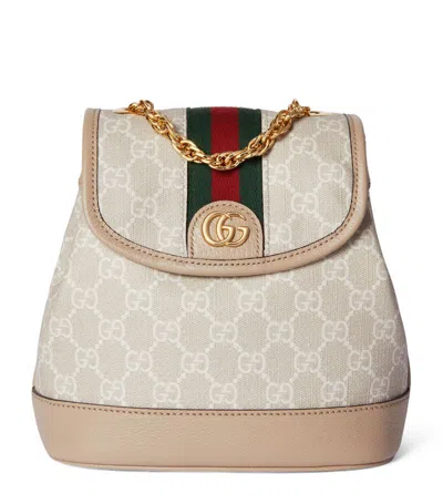 Gucci Mini Ophidia Gg Backpack In Neutral