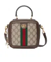 Gucci Mini Ophidia Gg Canvas Top Handle Bag In Multicolor