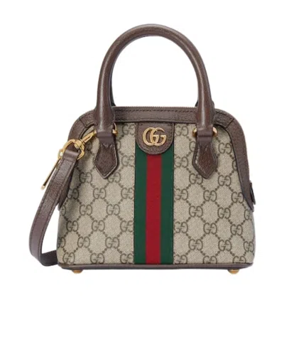 GUCCI GUCCI OPHIDIA MONOGRAMMED MINI TOP HANDLE BAG