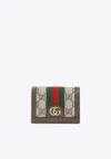 Gucci Ophidia Gg Supreme Fabric Wallet In Neutral