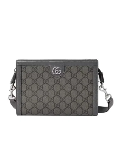 Gucci Mini Ophidia Shoulder Bag In Black
