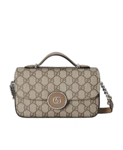 Gucci Mini Petite Gg Shoulder Bag In Nude
