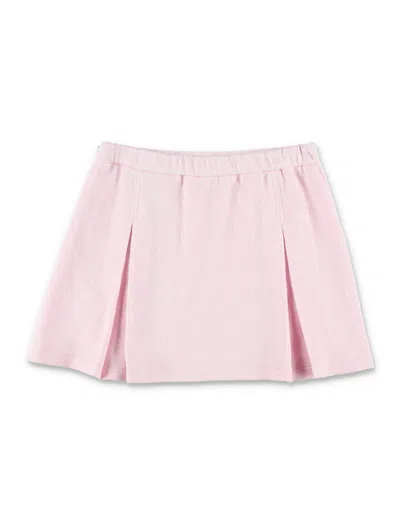 Gucci Mini Piqué Skirt For Girls In Red