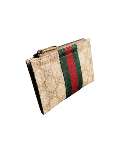 Gucci Mini Pouch With Web In Nude