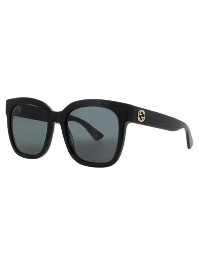 Gucci Mini Rectangular Designer Sunglasses For Women In Purple