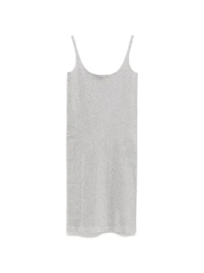 Gucci Mini Rhinestone-embellished Slip Dress In Metallic