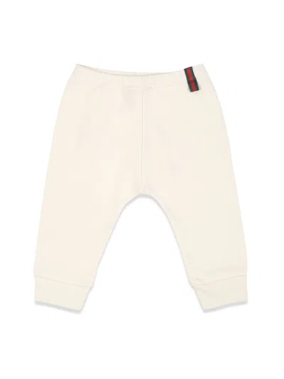 Gucci Mini Ribbon-detail Cotton Trousers In Multi