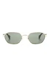 Gucci Mini Running Oval-frame Sunglasses In Gold